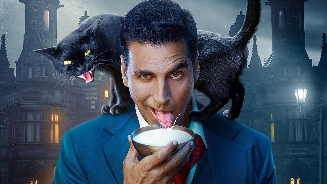 <div class="paragraphs"><p>Akshay Kumar on the announcement poster for Bollywood movie&nbsp;<em>Bhooth Bangla</em>.</p></div>